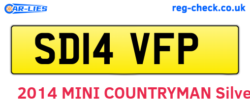 SD14VFP are the vehicle registration plates.