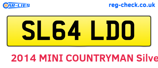 SL64LDO are the vehicle registration plates.
