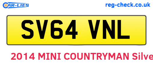 SV64VNL are the vehicle registration plates.