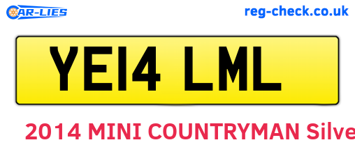 YE14LML are the vehicle registration plates.