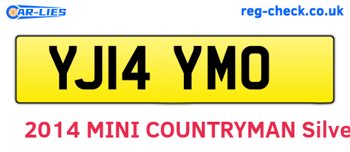YJ14YMO are the vehicle registration plates.