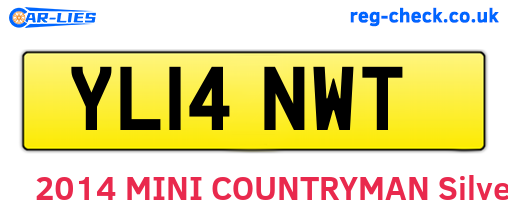 YL14NWT are the vehicle registration plates.