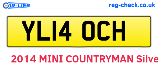 YL14OCH are the vehicle registration plates.