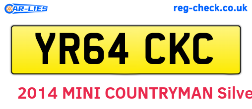YR64CKC are the vehicle registration plates.
