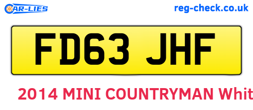 FD63JHF are the vehicle registration plates.