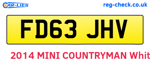 FD63JHV are the vehicle registration plates.
