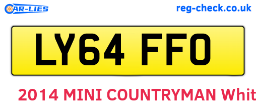 LY64FFO are the vehicle registration plates.