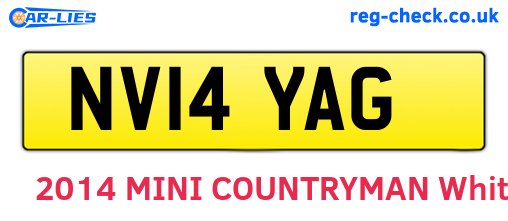 NV14YAG are the vehicle registration plates.