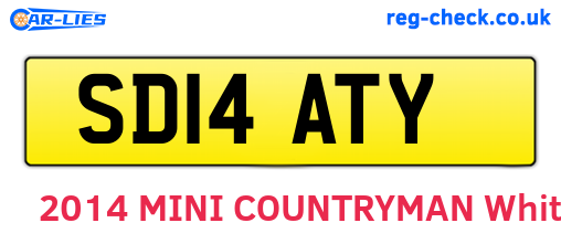 SD14ATY are the vehicle registration plates.