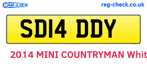 SD14DDY are the vehicle registration plates.