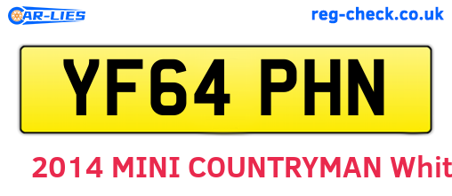YF64PHN are the vehicle registration plates.