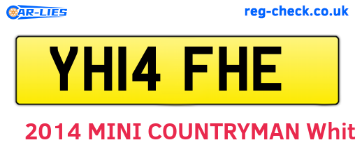 YH14FHE are the vehicle registration plates.