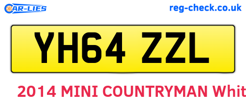 YH64ZZL are the vehicle registration plates.