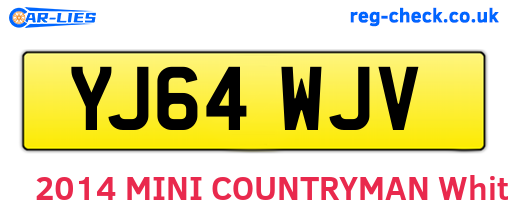 YJ64WJV are the vehicle registration plates.