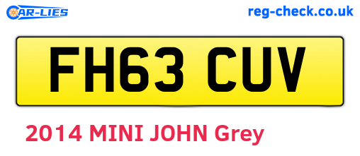 FH63CUV are the vehicle registration plates.