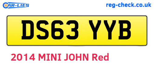 DS63YYB are the vehicle registration plates.