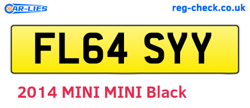 FL64SYY are the vehicle registration plates.
