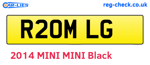 R20MLG are the vehicle registration plates.