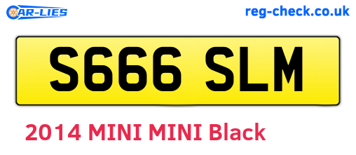 S666SLM are the vehicle registration plates.