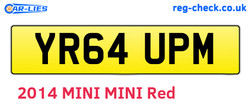 YR64UPM are the vehicle registration plates.