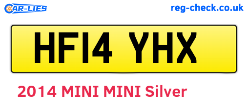 HF14YHX are the vehicle registration plates.