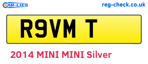 R9VMT are the vehicle registration plates.