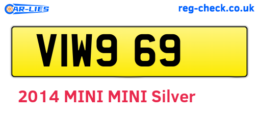 VIW969 are the vehicle registration plates.