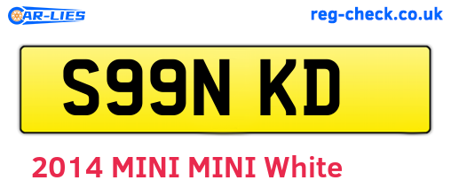 S99NKD are the vehicle registration plates.