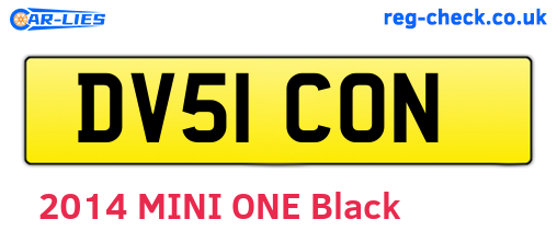 DV51CON are the vehicle registration plates.