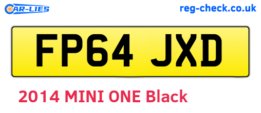 FP64JXD are the vehicle registration plates.