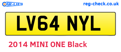 LV64NYL are the vehicle registration plates.