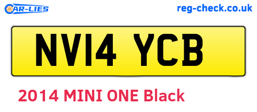 NV14YCB are the vehicle registration plates.