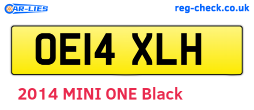 OE14XLH are the vehicle registration plates.