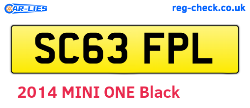 SC63FPL are the vehicle registration plates.