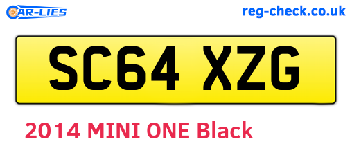 SC64XZG are the vehicle registration plates.