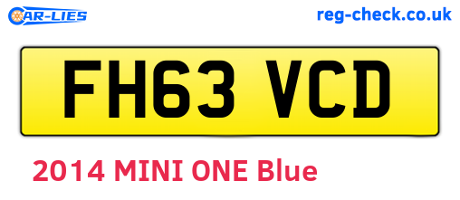 FH63VCD are the vehicle registration plates.