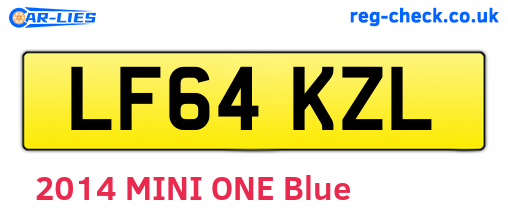 LF64KZL are the vehicle registration plates.