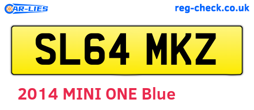 SL64MKZ are the vehicle registration plates.