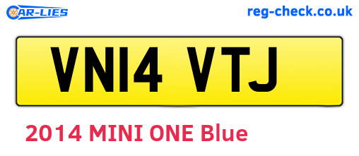 VN14VTJ are the vehicle registration plates.