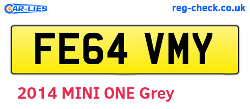 FE64VMY are the vehicle registration plates.