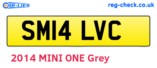 SM14LVC are the vehicle registration plates.