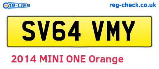 SV64VMY are the vehicle registration plates.