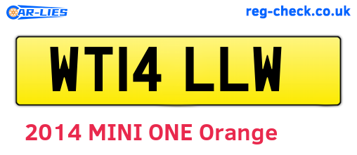 WT14LLW are the vehicle registration plates.