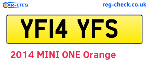 YF14YFS are the vehicle registration plates.