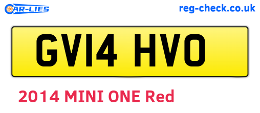 GV14HVO are the vehicle registration plates.