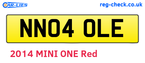NN04OLE are the vehicle registration plates.