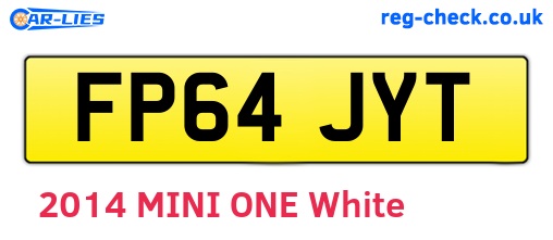 FP64JYT are the vehicle registration plates.