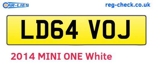 LD64VOJ are the vehicle registration plates.