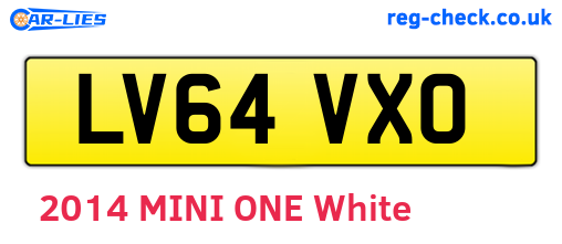 LV64VXO are the vehicle registration plates.