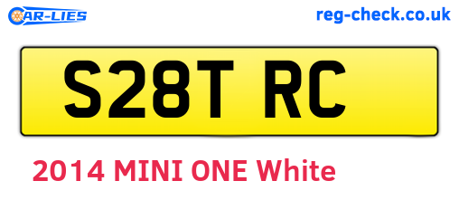 S28TRC are the vehicle registration plates.